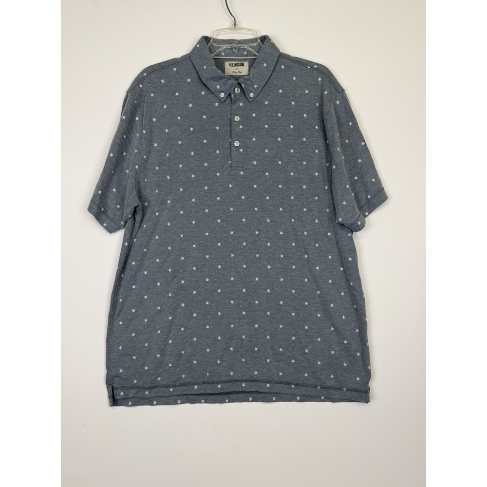 Linksoul Tempus Fugit Polo Shirt Men's Size XL Polo Short Sleeve‎